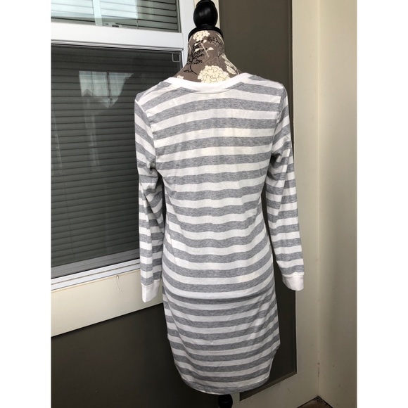 RALPH LAUREN grey/white cotton long sleeve - Picture 2 of 4